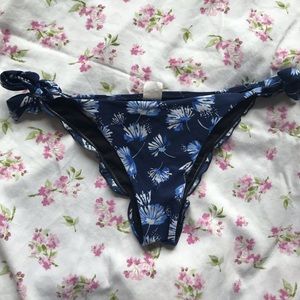 blue floral bikini bottoms